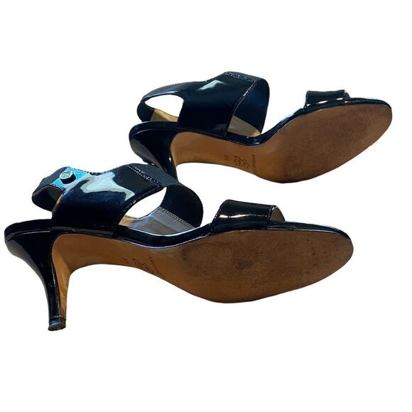 ANTONIO MELANI - STYLE NAME IS TATIANA HEELS - BLACK PATENT LEATHER - SIZE 7 -S6 - Picture 9 of 11